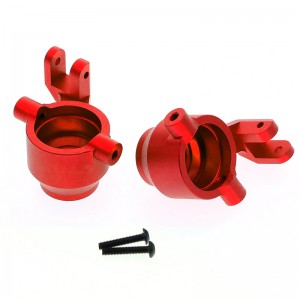 ALUMINUM FRONT STEERING ARM 8937  1/10 RC TRAXXAS MAXX WideMaxx MONSTER - RED - TRX-8937