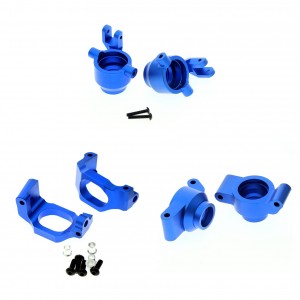 ALUMINUM COMBO FRONT STEERING C-HUB REAR HUB SET 8937 8932 8952 1/10 RC TRAXXAS MAXX WideMaxx MONSTER - TRX-89323752/BU