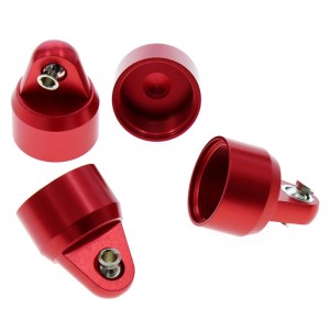 ALUMINUM SHOCK CAPS 7764 1/5 RC TRAXXAS X-MAXX 6S 8S MONSTER - RED - TRX-7764/RE