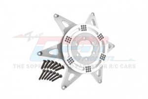 GPM MX0606R ALUMINUM 7075 REAR WHEEL PATTERN BUCKLE LOS46003 LOSI 1/4 PROMOTO-MX MOTORCYCLE LOS06000 - SILVER - MX0606R-S