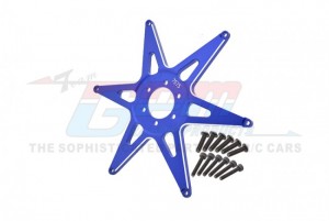 GPM MX0606F ALUMINUM 7075 FRONT WHEEL PATTERN BUCKLE LOS46002 LOSI 1/4 PROMOTO-MX MOTORCYCLE LOS06000 - BLUE - MX0606F-B