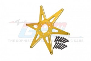 GPM MX0606F ALUMINUM 7075 FRONT WHEEL PATTERN BUCKLE LOS46002 LOSI 1/4 PROMOTO-MX MOTORCYCLE LOS06000 - GOLD - MX0606F-GD