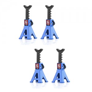 1 Set Of Adjustable Jack Stands For TRAXXAS 1/18 TRX-4M 1/24 AXIAL RACING RC SCX24 Mini Crawler - AS-JS018/BU