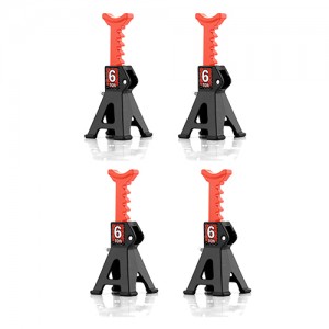 1 Set Of Adjustable Jack Stands For TRAXXAS 1/18 TRX-4M 1/24 AXIAL RACING RC SCX24 Mini Crawler - BLACK - AS-JS018/BK