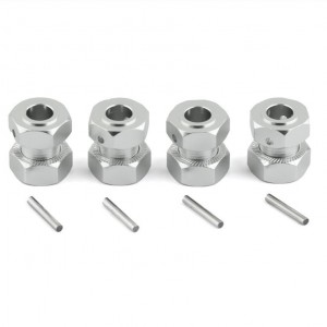 Aluminum Extended Wheel Hex Hub Adapter ARA310910 For 1/10 Arrma Kraton Outcast - SILVER - ARA310910/SI