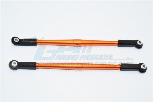 GPM YT014RP ALUMINIUM REAR UPPER CHASSIS LINK PARTS WITH PLASTIC ENDS 1/10 AXIAL YETI ROCK RACER - Orange - YT014RP-OR-BEBK