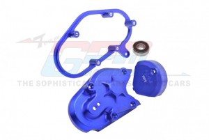 GPM MX038 ALUMINUM 7075 TRANSMISSION HOUSING SET LOS262008 LOSI 1/4 PROMOTO-MX MOTORCYCLE LOS06000 - BLUE - MX038-B