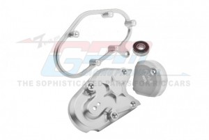 GPM MX038 ALUMINUM 7075 TRANSMISSION HOUSING SET LOS262008 LOSI 1/4 PROMOTO-MX MOTORCYCLE LOS06000 - SILVER - MX038-S