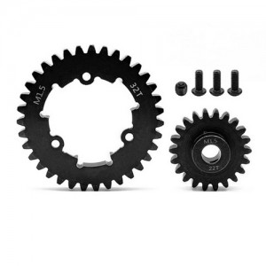 STEEL SPUR GEAR - 32T M1.5 W/ PINION GEAR 20 - 30T For 1/5 TRAXXAS XRT / X-MAXX 6S 8S MONSTER - 32T W/ 22T - TRXM32T22T