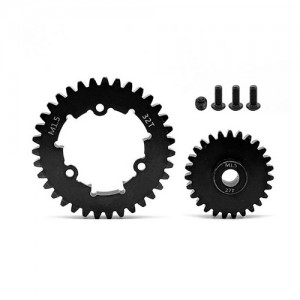 STEEL SPUR GEAR - 32T M1.5 W/ PINION GEAR 20 - 30T For 1/5 TRAXXAS XRT / X-MAXX 6S 8S MONSTER - 32T W/ 27T - TRXM32T27T