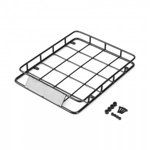 Metal Camel Cup Luggage Carrier Roof Rack For 1/10 Axial SCX10 I II II / Traxxas TRX-4 RC Crawler - 190 X 147mm - RR190147/BK