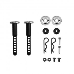 Magnet Front & Rear Extended Body Post Mounts For 1/10 RC AXIAL RACING SCX-10 II III Crawler - SCX-BP47/BK