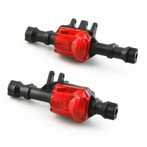 Front And Rear Axle Housing With Differential Cover 8241 8242 For 1/10 TRAXXAS TRX-4 RC Crawler - TRX-8241/BK