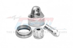 GPM MXDP ALUMINUM 7075 SHOCK CAP AND SHOCK END SET LOS263008 RC LOSI 1/4 PROMOTO-MX MOTORCYCLE LOS06000 - SILVER - MXDP-S
