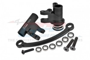 GPM LU4048N ALUMINUM 7075 STEERING BELLCRANK SET LOS231026 LOSI 1/10 4WD LASERNUT TENACITY ULTRA 4 LOS03028 /  TENACITY DB PRO LOS03027V2 - BLACK - LU4048N-BK