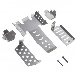 Stainless Steel Chassis Axle Protector Skid Plate For 1/10 RC Vanquish Phoenix VS410 RC Crawler - TZP-VS410