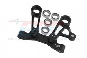 GPM XV2048 ALUMINIUM 7075 STEERING ARMS AND STEERING BRIDGE TAMIYA 1/10 4WD XV-02 PRO Car CHASSIS 58707 - Black - XV2048-BK