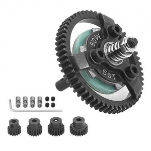 Steel Spur Gear Slipper Clutch M0.8 50 / 52 / 54 / 56 / 58 / 60T W/  Pinion Gear Set For TRAXXAS SLASH VXL BANDIT RUSLTER STAMPEDE - TRX-0856TAPG