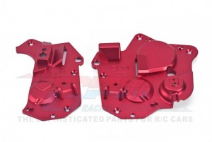GPM MX013 ALUMINUM 7075 CHASSIS SIDE COVER SET LOS261014 LOSI 1/4 PROMOTO-MX MOTORCYCLE LOS06000 - RED - MX013-R