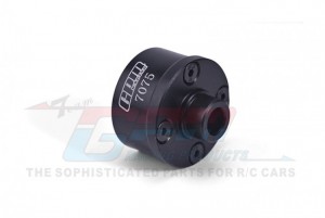 GPM BR011N MEDIUM CARBON STEEL ALUMINIUM 7075 FRONT / MIDDLE DIFF CASE LOS232004 LOSI 1/10 BAJA REY ROCK REY HAMMER REY - BLACK - BR011N-BK