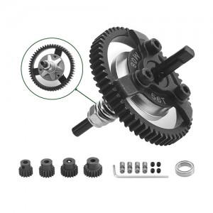 Steel Spur Gear Slipper Clutch M0.8 50T / 52T / 54 / 56T W/ Pinion Set 6766  For 1/10 TRAXXAS Ford Fiesta / Telluride Car - TRX6766P-56T