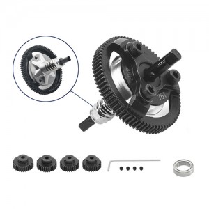 Steel Spur Gear Slipper Clutch 48P 72T / 76T / 83T W/ Pinion Set 6766 For 1/10 TRAXXAS Ford Fiesta / Telluride Car - 76T W/ PINION SET - TRX6766P-76T