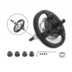 Steel Spur Gear Slipper Clutch 48P 72T / 76T / 83T W/ Pinion Set 6766 For 1/10 TRAXXAS Ford Fiesta / Telluride Car - TRX6766P-83T