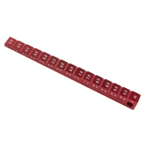 Aluminum Step Chassis Guage 3.0 - 10mm For 1/10 RC Touring Drift Car - RED - ST-05/RE