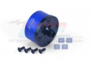 GPM LMT011 MEDIUM CARBON STEEL ALUMINIUM 7075 FRONT / MIDDLE / REAR DIFF CASE LOS242035 LOSI 1/8 LMT 4WD SOLID AXLE MONSTER - BLUE - LMT011-B