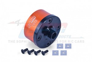 GPM LMT011 MEDIUM CARBON STEEL ALUMINIUM 7075 FRONT / MIDDLE / REAR DIFF CASE LOS242035 LOSI 1/8 LMT 4WD SOLID AXLE MONSTER - LMT011-OR