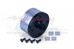 GPM LMT011 MEDIUM CARBON STEEL ALUMINIUM 7075 FRONT / MIDDLE / REAR DIFF CASE LOS242035 LOSI 1/8 LMT 4WD SOLID AXLE MONSTER - SILVER - LMT011-S