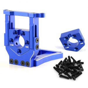 Aluminum 25 / 30mm Quick Change Motor Mount Seat 7760 For TRAXXAS X-MAXX 6S 8S / 1/5 XRT MONSTER TRUCK - BLUE - TRX7760/V2/BU