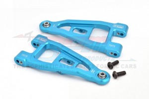 GPM BBX055 ALUMINIUM 7075 FRONT LOWER SUSPENSION ARMS FOR TAMIYA 1/10 BBX BB-01 CHASSIS 58719 - LIGHT BLUE - BBX055-SB