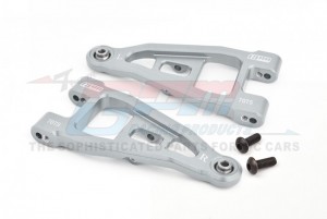 GPM BBX055 ALUMINIUM 7075 FRONT LOWER SUSPENSION ARMS FOR TAMIYA 1/10 BBX BB-01 CHASSIS 58719 - SILVER - BBX055-S