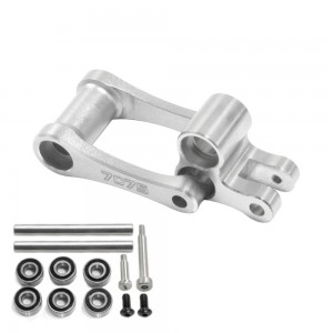 ALUMINUM 7075 KNUCKLE & PULL ROD LOS264001 FOR RC LOSI 1/4 PROMOTO-MX MOTORCYCLE - SILVER - RS-LOS264001/SI