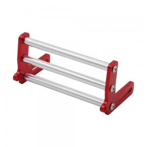 Aluminum Adjustable Front Bumper For 1/10 TRAXXAS TRX-4 / AXIAL SCX10 LCG RC Crawler Truck - RED - SCX10-LCG01/RE