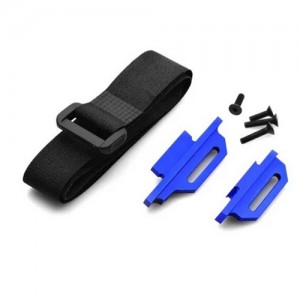 Aluminium LCG Battery Strap Mount 7426 1/10 RC Car Slash 4x4 LCG / Ford Fiesta - TRX-7426/BU