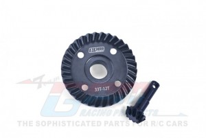 GPM TRX41233T 40Cr STEEL DIFF BEVEL GEAR 33T & PINION GEAR 12T 8279 TRAXXAS 1/10 ELECTRIC 4WD TRX-4 TRX-6 Crawler - TRX41233T-BK