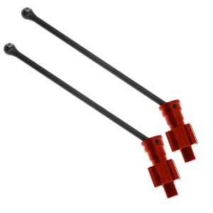 Steel CVD Driveshaft +10mm Hex Hub 7750X 7768R For TRAXXAS 1/5 X-MAXX 8S MONSTER - RED - TRX-77507768/RE