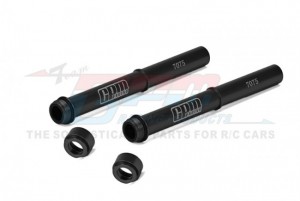 GPM MX142 ALUMINUM 7075 FORK TUBE SET LOS263005 FOR LOSI 1/4 PROMOTO-MX MOTORCYCLE LOS06000 - BLACK - MX142-BK