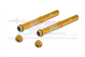 GPM MX142 ALUMINUM 7075 FORK TUBE SET LOS263005 FOR LOSI 1/4 PROMOTO-MX MOTORCYCLE LOS06000 - GOLD - MX142-GD