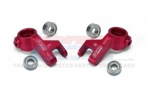GPM MGO021 ALUMINUM 7075 FRONT STEERING BLOCK LARGER INNER BEARINGS ARA340189 ARRMA 1/10 2WD GORGON 4X2 MEGA 550 - RED - MGO021-R