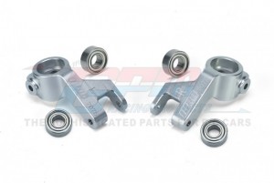 GPM MGO021 ALUMINUM 7075 FRONT STEERING BLOCK LARGER INNER BEARINGS ARA340189 ARRMA 1/10 2WD GORGON 4X2 MEGA 550 - SILVER - MGO021-S