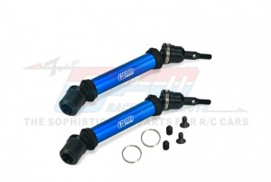 GPM MGO102R MEDIUM CARBON STEEL ALUMINIUM REAR CVD DRIVE SHAFT AR310864 AR310784 FOR ARRMA 1/10 GORGON 4X2 MEGA 550 MONSTER - BLUE - MGO102R-B