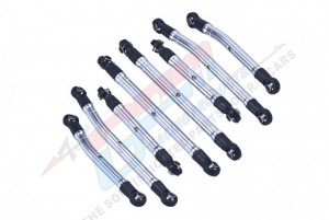 GPM TRX4MA160A ALUMINIUM 6061-T6 HIGH CLEARANCE ADJUSTABLE LINK SET 9842  TRAXXAS 1/18 4WD TRX-4M K10 HIGH TRAIL 97064-1 - SILVER - TRX4MA160A-S-BEBK