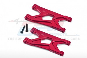 GPM MGO056 ALUMINUM 7075 REAR SUSPENSION ARMS ARA330751 RC ARRMA 1/10 2WD GORGON 4X2 MEGA 550 ARA3230 - RED - MGO056-R