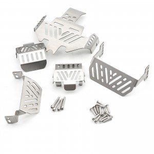 Stainless Steel Chassis Armor Protection Plate FOR 1/10 TRAXXAS TRX-4 CRAWLER 82056-4 - TZP-TRX4-SKID