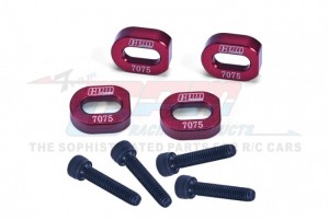 GPM TXM007N ALUMINIUM 7075 FIXING MOTOR BASE REINFORCEMENT TRAXXAS 1/5 X-MAXX 6S 8S 1/6 XRT 8S MONSTER 78086-4 - RED - TXM007N-R