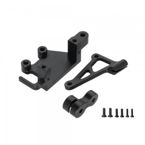 Aluminum 7075 Electronic Mount Servo Arm Set LOS261013 For 1/4 LOSI Promoto-MX Motorcycle Bike LOS06000 LOS06002 - BLACK - RS-LOS261013/BK