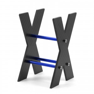 Carbon Fiber Setting Stand Pit Stand For 1/10 Onroad Crawler Rally Truck - BLUE - ST19/BU